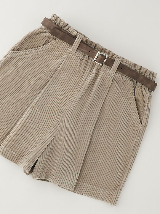 Pantaloni Scurți/Bermude Din Material Pentru Copii Bej