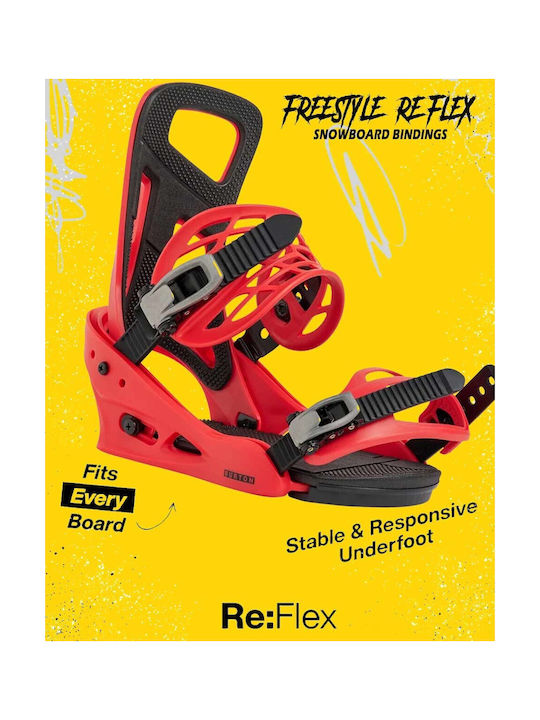 Burton Re:flex Legături Snowboard pentru Bărbați Roșii