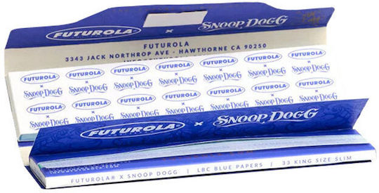 Futurola X Snoop Dogg Χαρτάκια Στριφτού Τσιγάρου King Size Slim με Τζιβάνες 33 φύλλα 24τμχ