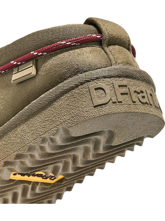 Flache Sandalen für Damen Khaki