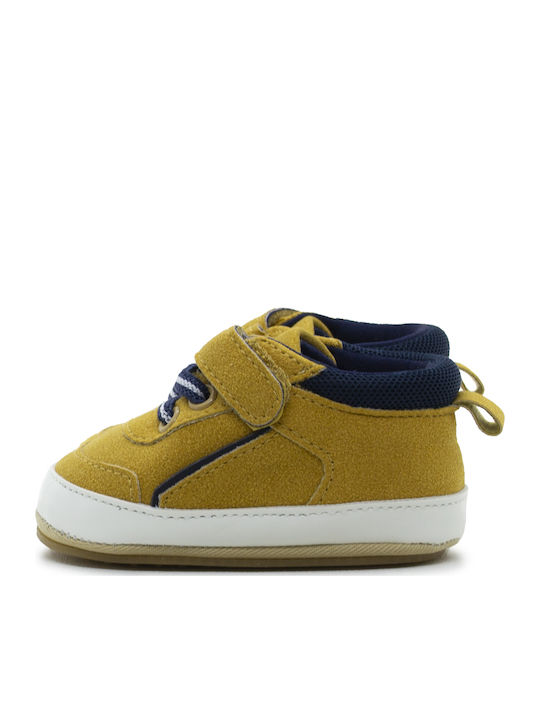 Childrenland Βρεφικά Sneakers Αγκαλιάς Καφέ