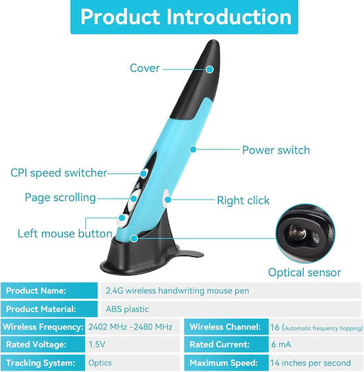Optical Mouse Tip Pix Compatible Pc Laptop Mac