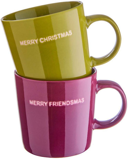 Butlers Christmas Porcelain Mug Green 9cm 400ml