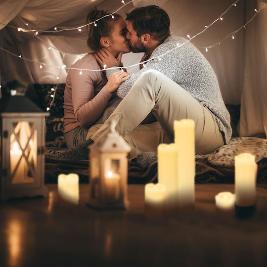 Relaxdays Lumânare LED Decorativă 6 Buc.