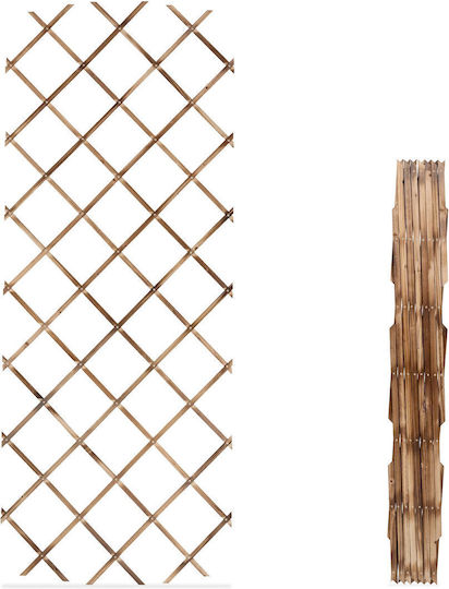 Set 3 Extendable Plant Supports Relaxdays Brown 180 X 90 Cm