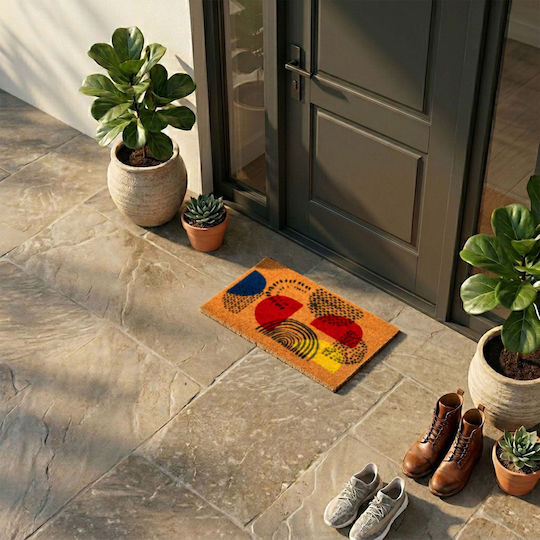 Relaxdays Covoraș de Intrare din Fibră de Cocos Multicolor 60x40cm