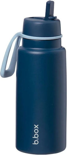 B.Box Stainless Steel Kids’ Batman Thermos Bottle with Pop-Up Spout Blue 1000ml
