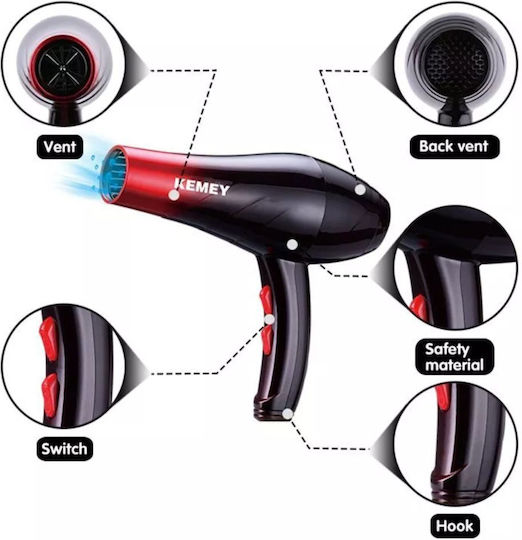 Kemei Professioneller Haartrockner 3000 W