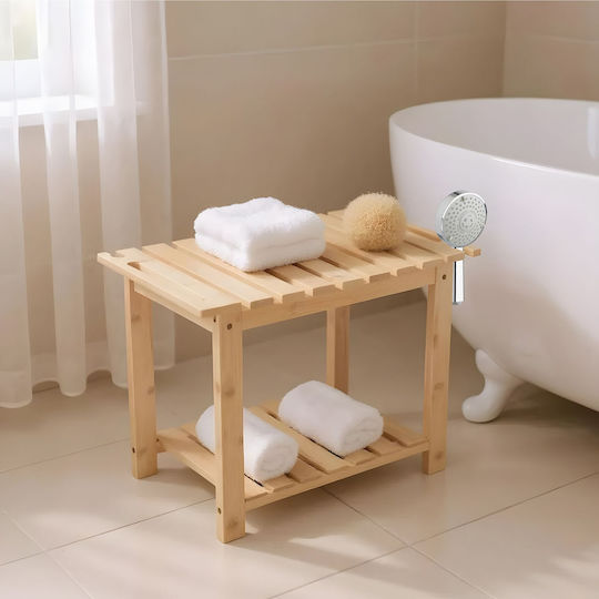 Relaxdays Badewannenregal Braun