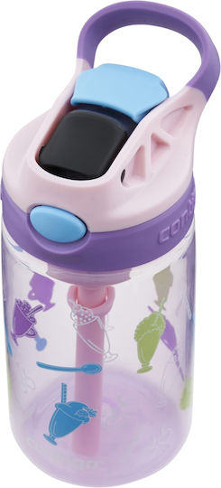 Contigo Plastic Kids Water Bottle with Straw Purple 420ml