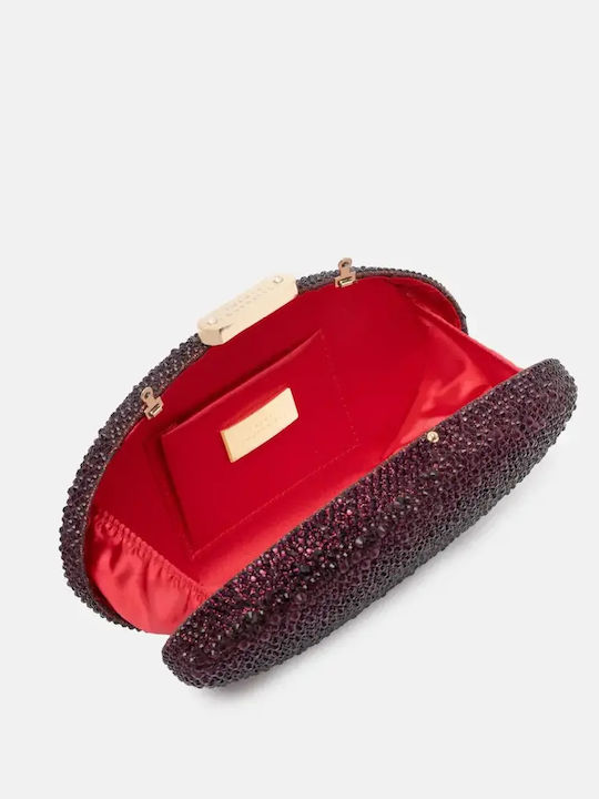 Damen-Clutch Bordeaux