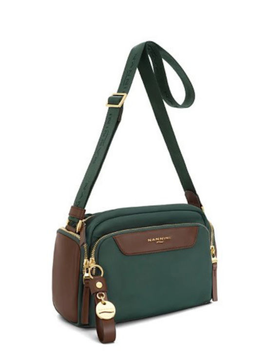 Green Fabric Women's Shoulder Bag