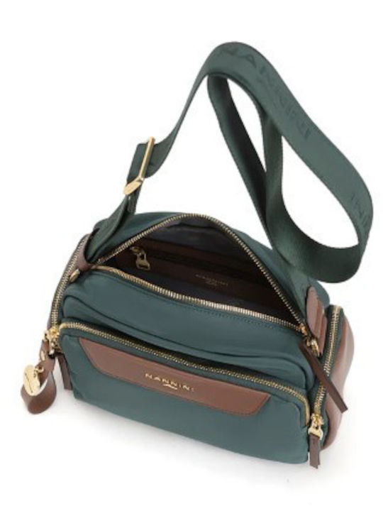Green Fabric Women's Shoulder Bag