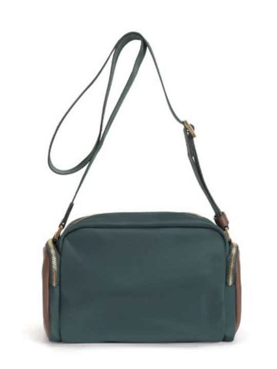 Green Fabric Women's Shoulder Bag