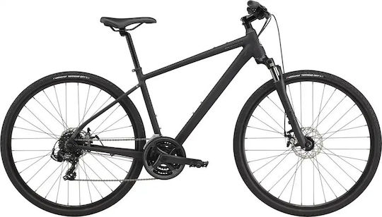 Cannondale Quick 28" Schwarzes Stadtfahrrad mit Geschwindigkeiten