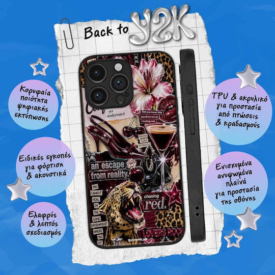 Sonique Back To Y2k Series Hülle für Motorola Moto G72 Chasing Red