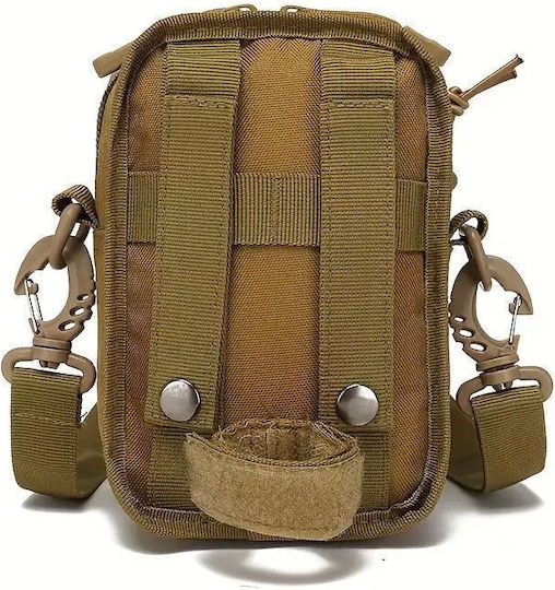 Beige Militär-Umhängetasche