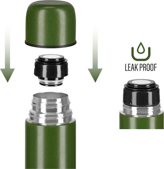 Nils Stainless Steel BPA Free Thermos Cup 1lt Green