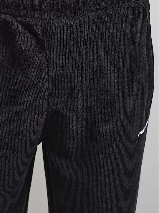 Men's Trousers Washed Black