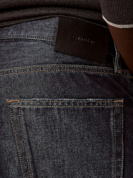 Men's Jeans Pants Tapered Dark Aged Denim