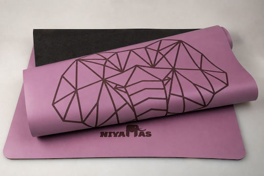 Niyamas Yogamatte Lila mit Tragegurt (183x68x0,5cm)