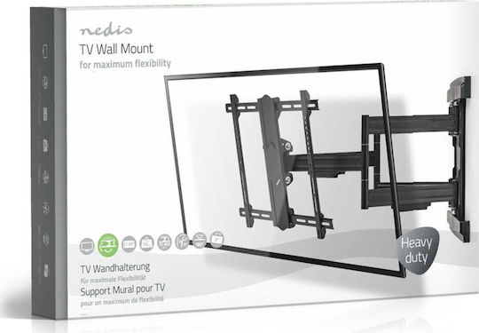 Nedis TVWM6551BK Стенна Стойка за Телевизор до 80" и 70 кг Черна