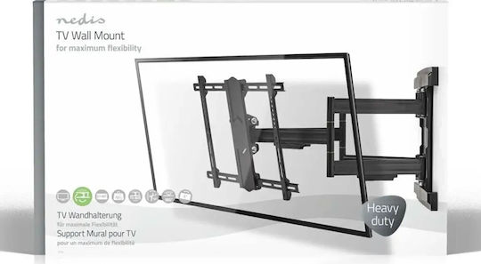 Nedis TVWM6551BK Стенна Стойка за Телевизор до 80" и 70 кг Черна