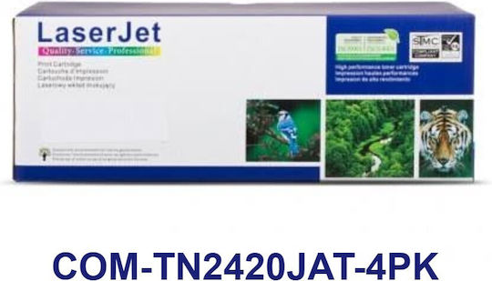 Dragon Toner Compatible Toner for Brother Laser Printer TN2420XL / TN2410XL Black with Chip