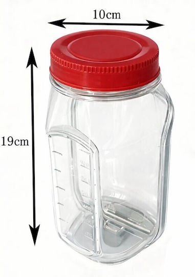 Recipient pentru Alimente din Plastic Roșu 1 l
