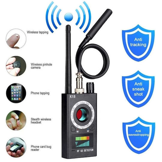 Ανιχνευτής Καμερών & GPS Tracker Κόκκινος
