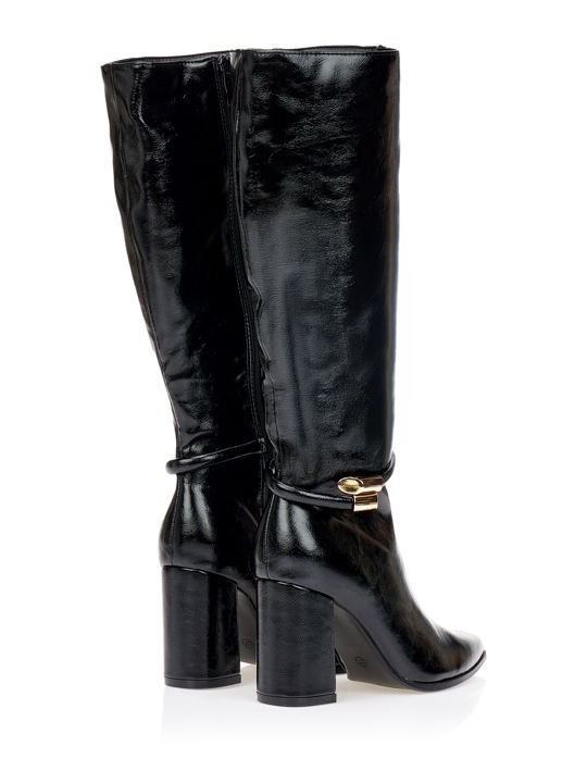 Damenstiefel mit Hohem Absatz Schwarz