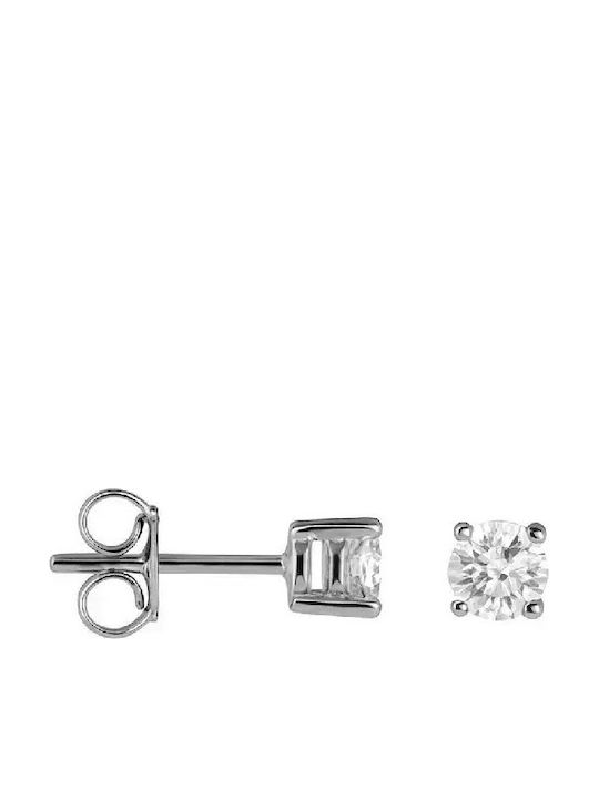 White Gold Earrings 18K Brilliant Cut Diamonds 058562 058562 18 Carat Gold