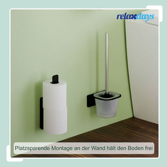 Relaxdays Schwarzer Papierhalter 4052025512064