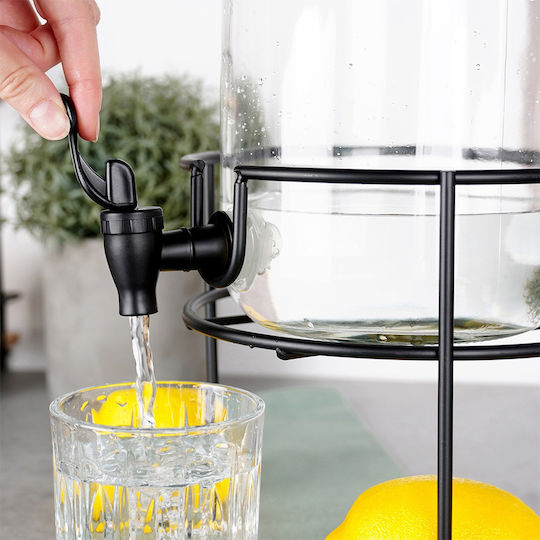 Black Tap Beverage Jar