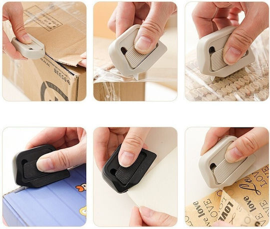 Portable Cutter Flippy Abs Magnetic Ceramic Blade Self-retracting Universal White
