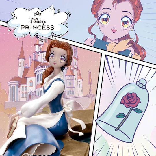 Disney Anime Princess Scale Φιγούρα Belle Πεντάμορφη Μεγέθους 15cm