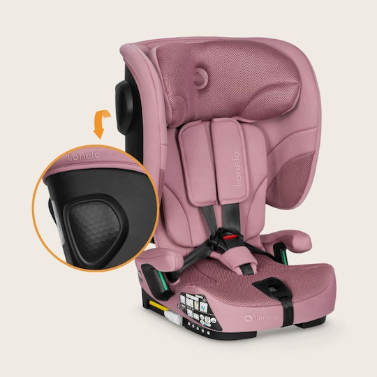 Lionelo Nelly i-Size Car Seat with Isofix Pink Mauve 9-36 kg