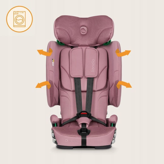 Lionelo Nelly i-Size Car Seat with Isofix Pink Mauve 9-36 kg