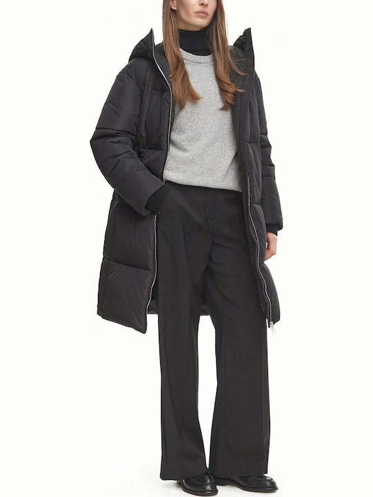 Women's Puffer Jacket for Winter Black
