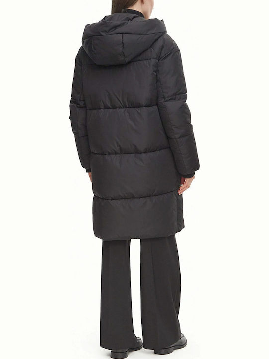 Women's Puffer Jacket for Winter Black