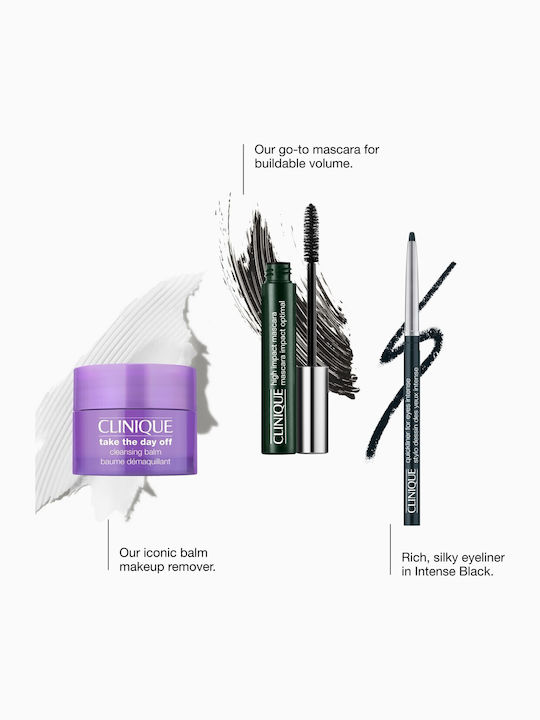 Clinique Eye Essentials High Impact Lashes Eye Makeup Set Black 3 Pieces Clinique Eye Essentials High Impact Lashes Eye Makeup Set Black 3 Pieces