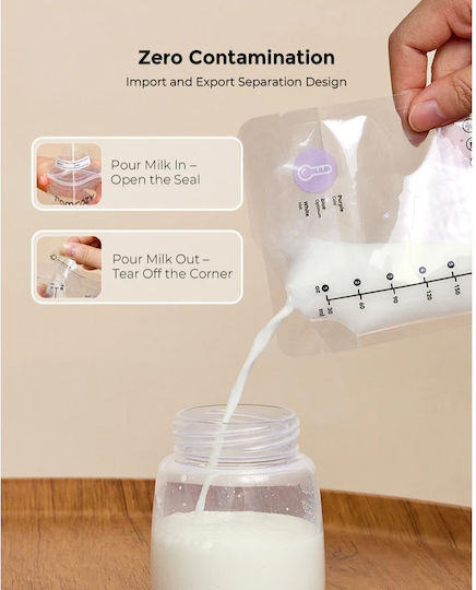 Momcozy Muttermilch-Aufbewahrungsbeutel 180 ml 120 Stück