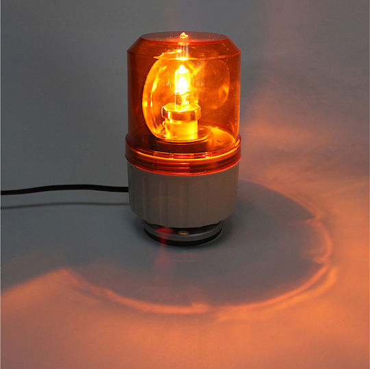 Въртящ се маяк 12V кехлибарен с 3-болтов монтаж Tr 514