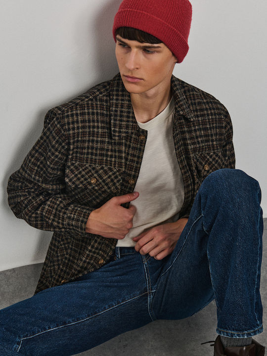 Lester Overshirt с Дълъг Ръкав, Стандартна Кройка, Кафяво Каре 61-118.056.Н0000