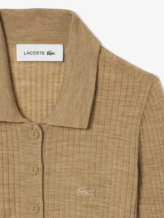 Women's Long-Sleeve Wool Sweater Beige