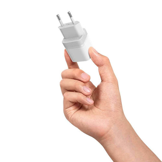 Cuktech GaN зарядно устройство без кабел с USB-C порт 40 W бяло (AC301)