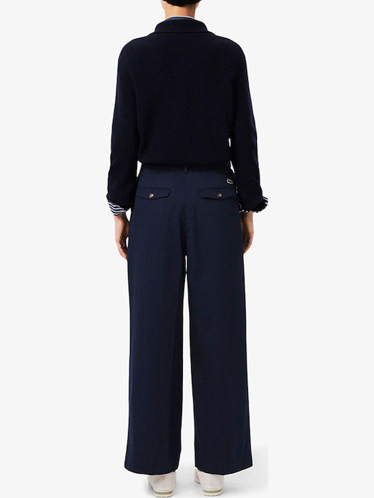 Lacoste Γυναικείο Υφασμάτινο Παντελόνι Navyblue