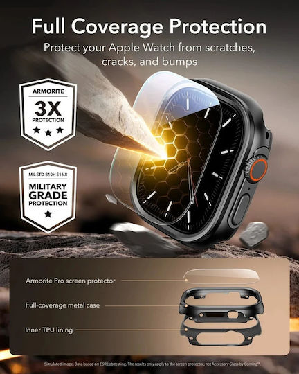 ESR Armorite Pro Screen Protector για το Apple Watch Ultra 49mm 1τμχ 1Y03400202