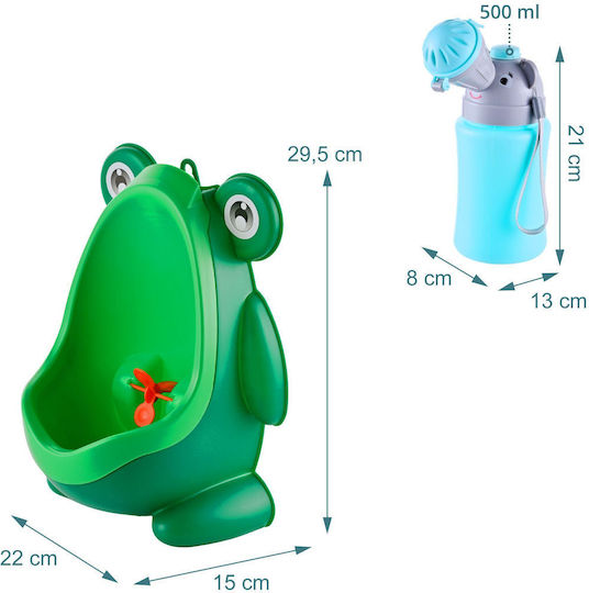 Relaxdays Töpfchen Urinal Mehrfarbig