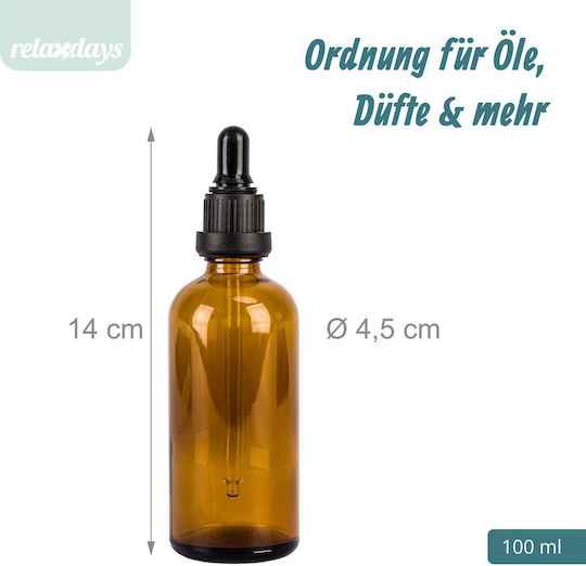 Relaxdays Μπουκαλάκι Ταξιδίου Καφέ 100ml